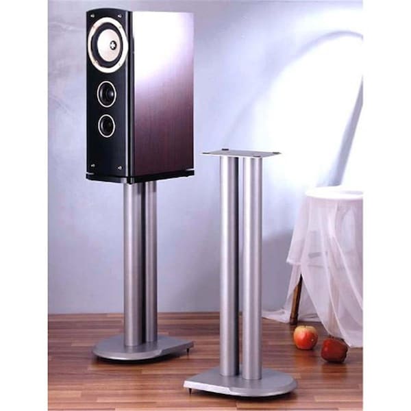 Spark 24 in. H, Iron Center Channel Speaker Stand - Grey, Silver - SP2681094