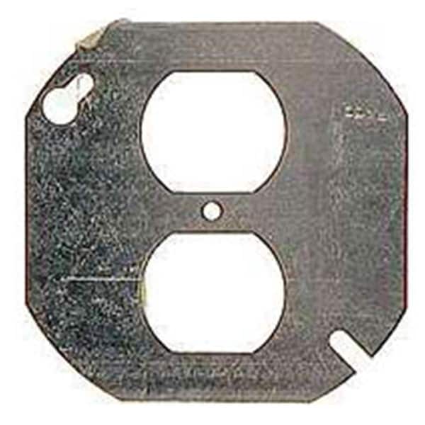 Hubbel Electric Raco Single Gang Octagon Duplex Box Cover - 731