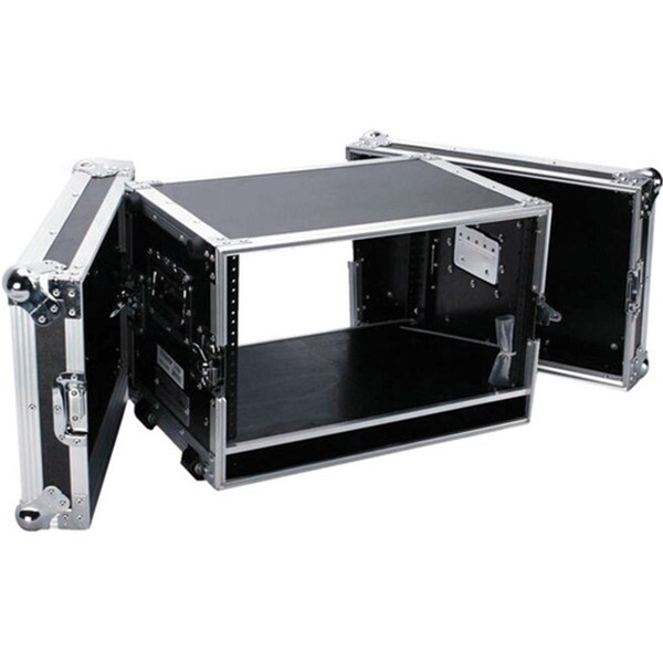 Garner Products Fly Drive Case 6u Space Effect Case - 14 in. Body Depth with Pull-Out Handle & Wheels - TBH6UEDHW