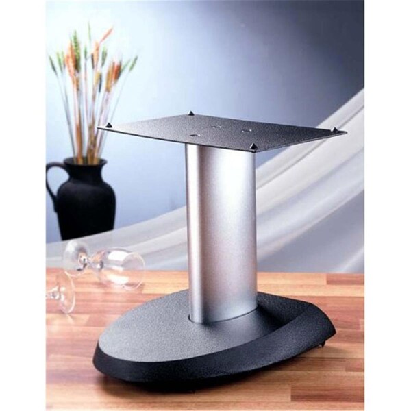 Spark Black Base Silver Aluminum Pole Center Speaker Stand - SP2681106