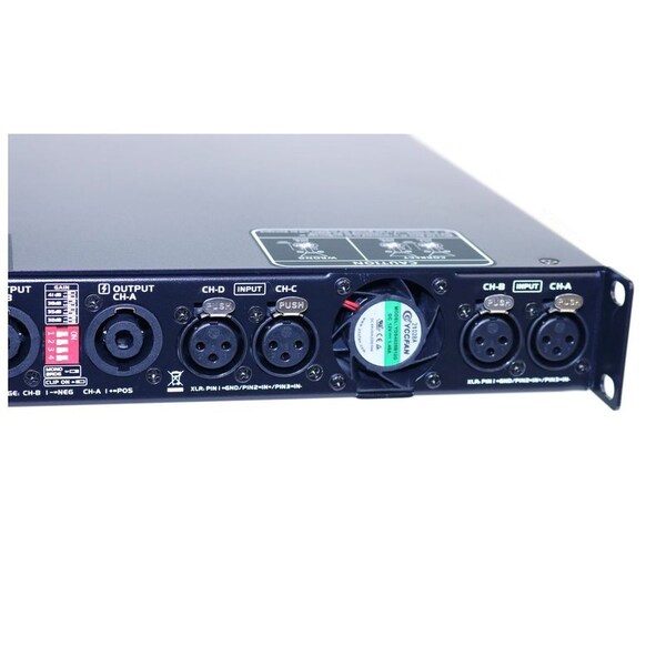 Admark 4 x 5000 Watts 4-Ohms Per Channel Pro High Power Audio Class-D Power Amp w/Dual Digital Signal LE - AD-430