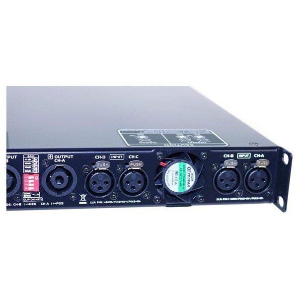 Antakipro 4 x 7140 Watts 2 Ohms Per Channel Professional High Power Audio Class-D Power Amplifier w/Dual Di - AP-430