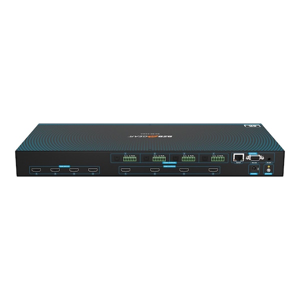 Bzbgear 4x4 Matrix 8K at 60Hz UHD HDMI21 48Gbps with Scaler, Audio Deembedder 4K at 120Hz 444 10bit - BG-8K-44MA