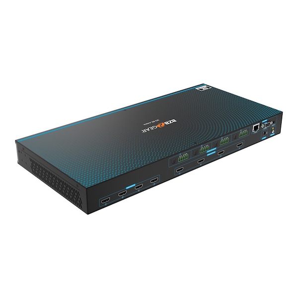 Bzbgear 4x4 Matrix 8K at 60Hz UHD HDMI21 48Gbps with Scaler, Audio Deembedder 4K at 120Hz 444 10bit - BG-8K-44MA