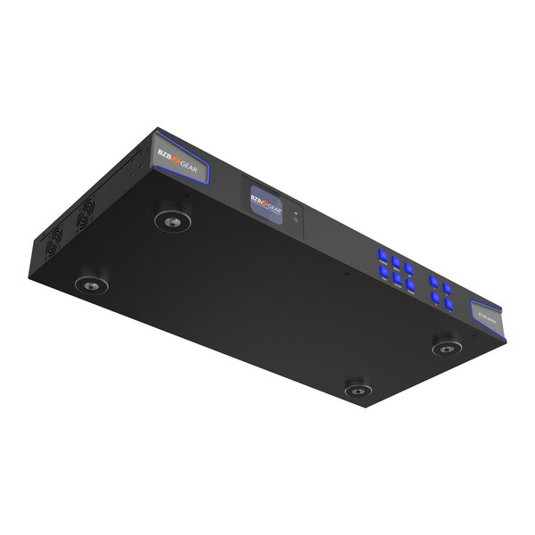 Bzbgear 4x4 Matrix 8K at 60Hz UHD HDMI21 48Gbps with Scaler, Audio Deembedder 4K at 120Hz 444 10bit - BG-8K-44MA