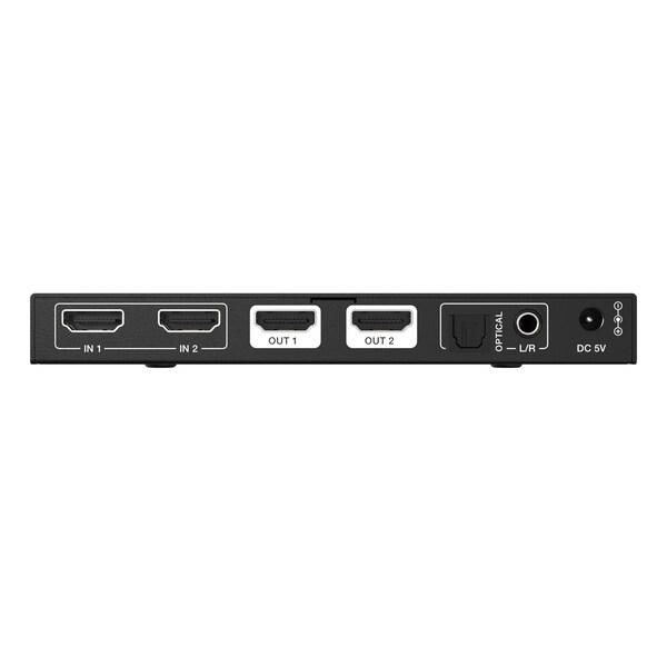 Bzbgear 2x2 Matrix 8K at 60Hz UHD HDMI21 with Audio Deembedder - BG-8K-22MA