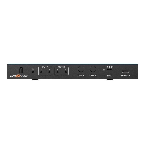 Bzbgear 2x2 Matrix 8K at 60Hz UHD HDMI21 with Audio Deembedder - BG-8K-22MA