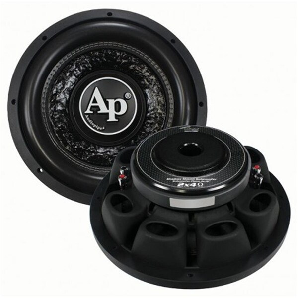 Audiopipe 10 in. 600W Shallow Woofer Dual VC 4 ohm - AU600131