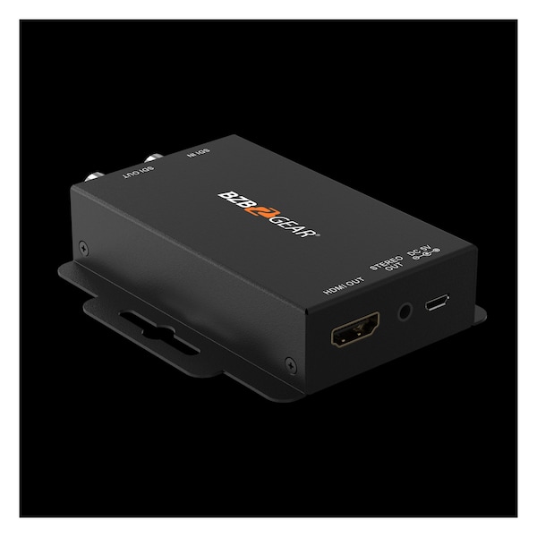 Bzbgear 4K UHD 12G-SDI to HDMI Converter with Audio Extraction Supports HD & UHD 12G/6G/3G/HD-SDI - BG-4KSH