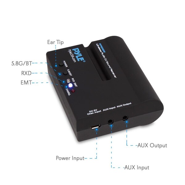 Pyle Wireless Audio Dj Sound Receiver (Works With Pyle Model: Pmx6Bu) - PRTPMX6BURC
