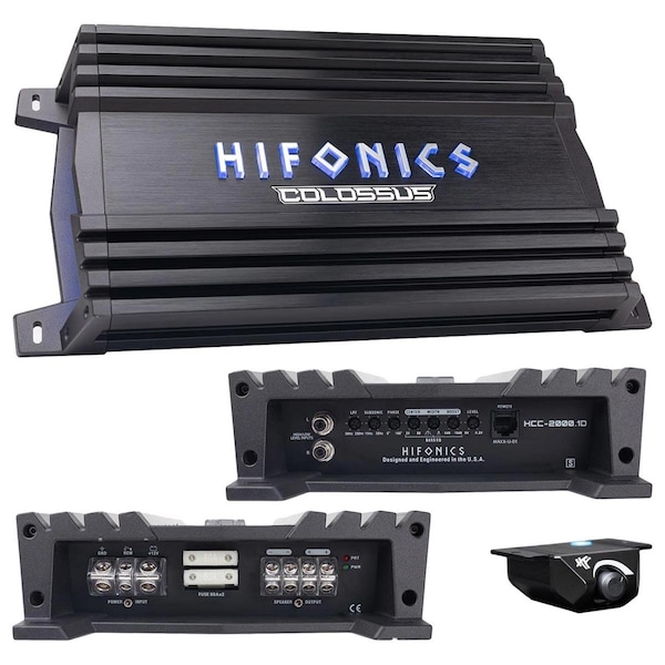 Hifonics 2500W Colossus Classic Mono Block Amplifier, Black - HCC25001D