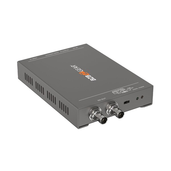 Bzbgear 4K UHD HDMI to 12G-SDI Converter with HDMI Loop-out and Audio Embedder - BG-4KHS