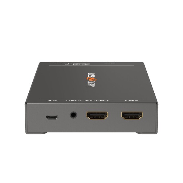 Bzbgear 4K UHD HDMI to 12G-SDI Converter with HDMI Loop-out and Audio Embedder - BG-4KHS