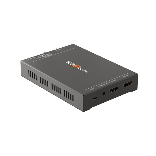 Bzbgear 4K UHD HDMI to 12G-SDI Converter with HDMI Loop-out and Audio Embedder - BG-4KHS