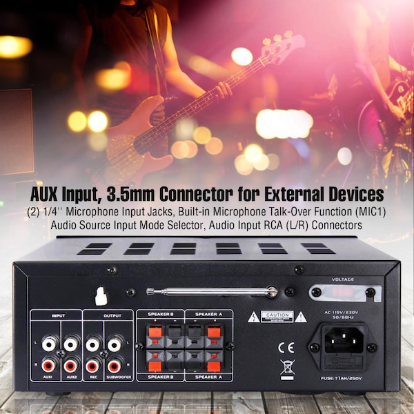 Pyle 2 Ch. Home Audio Amplifier Bt 250 W - PTA24BT
