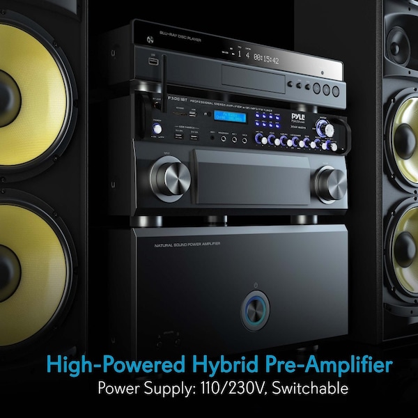 Pyle Bluetooth Hybrid Amplifier Receiver, P3001BT - P3001BT