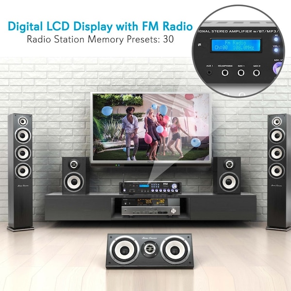 Pyle Bluetooth Hybrid Amplifier Receiver, P3001BT - P3001BT