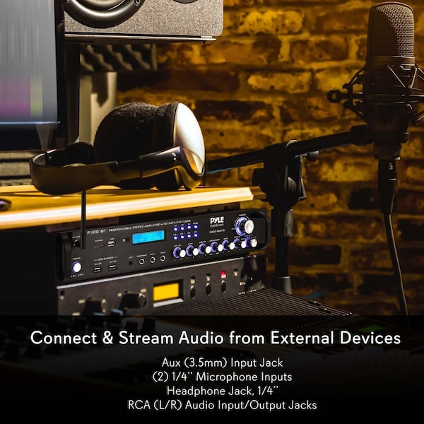 Pyle Bluetooth Hybrid Amplifier Receiver, P3001BT - P3001BT