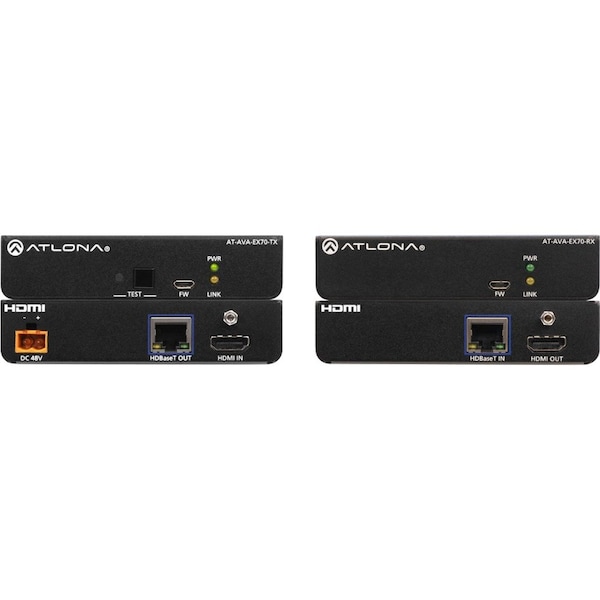 Atlona Avance 4K Uhd HDMI Transmitter And Receiver Kit With Rs-232 And Ir - AT-AVA-EX70C-KIT
