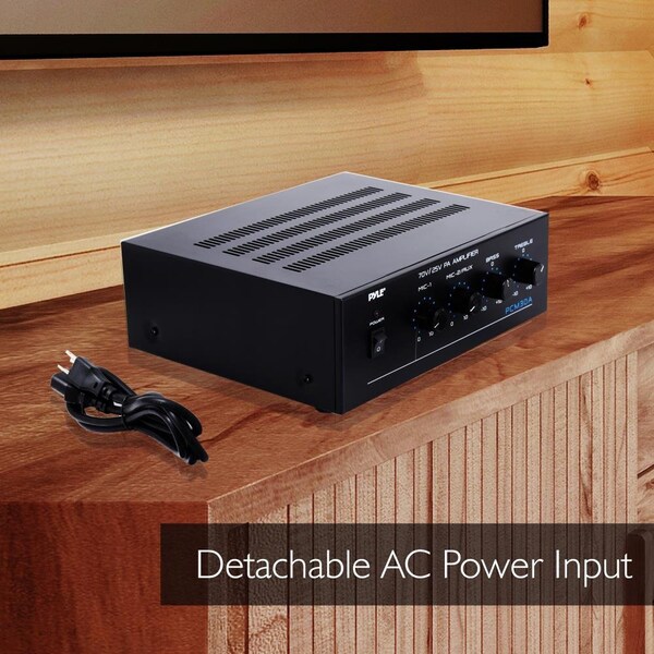 Pyle 60 Watt Amplifier W/ 25 & 70 Volt Output - PCM30A