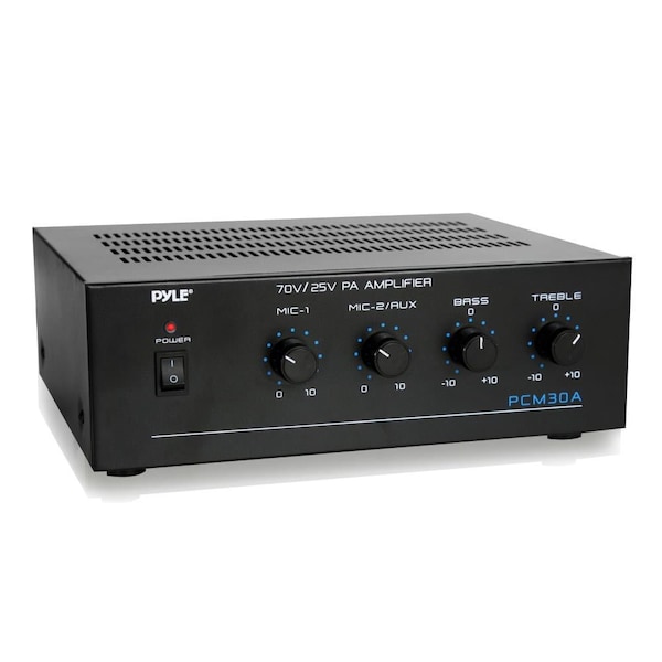 Pyle 60 Watt Amplifier W/ 25 & 70 Volt Output - PCM30A