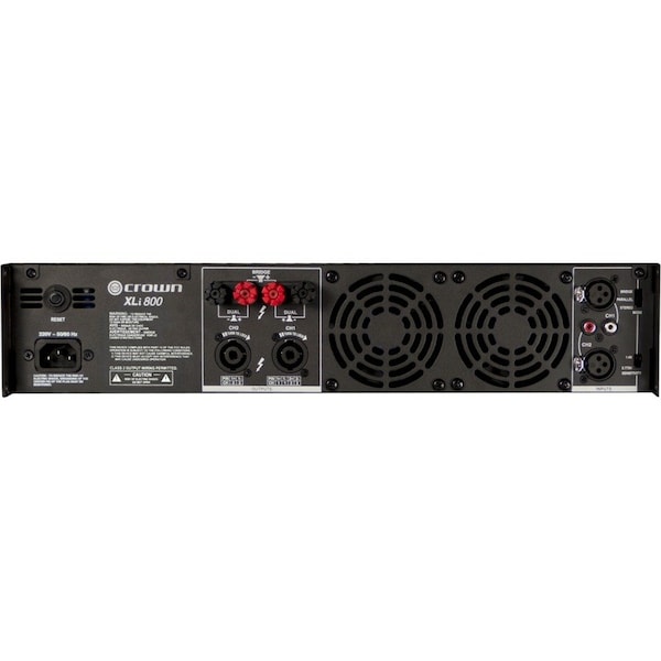 Harman Professional Solutions Crown 800 Amplifier - 400 W RMS - 2 Channel - Dark Gray - 20 Hz to 20 kHz - NXLI800-0-US