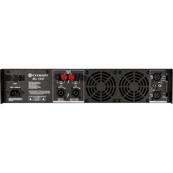 Harman Professional Solutions Crown 1500 Amplifier - 660 W RMS - 2 Channel - Dark Gray - 20 Hz to 20 kHz - NXLI1500-0-US