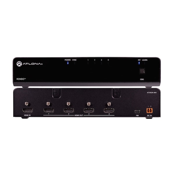 Atlona 4K Hdr Four-Output HDMI Distribution Amplifier - AT-RON-444