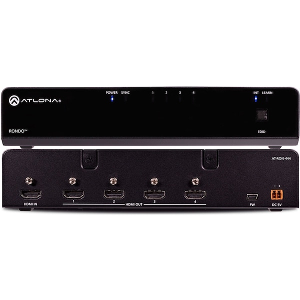 Atlona 4K Hdr Four-Output HDMI Distribution Amplifier - AT-RON-444