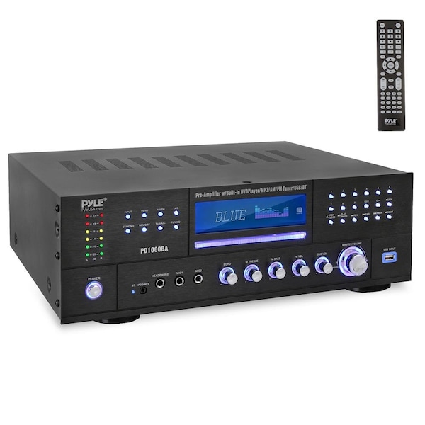 Pyle Bt Audio/Video Rec.Cd/Dvd Am/Fm MP3/Usb, PD1000BA - PD1000BA