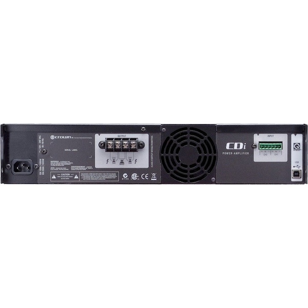 Harman Professional Solutions Crown 1000 Amplifier - 1000 W RMS - 2 Channel - 20 Hz to 20 kHz - 1200 W - USB - NCDI1000
