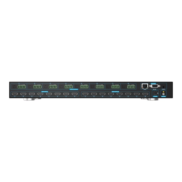 Bzbgear 8x8 Matrix 8K at 60Hz UHD HDMI21 48Gbps with Scaler, Audio Deembedder 4K at 120Hz 444 10bit - BG-8K-88MA
