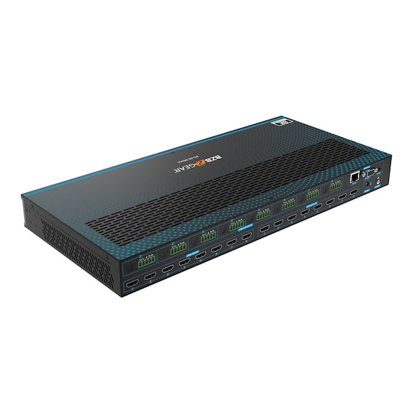 Bzbgear 8x8 Matrix 8K at 60Hz UHD HDMI21 48Gbps with Scaler, Audio Deembedder 4K at 120Hz 444 10bit - BG-8K-88MA