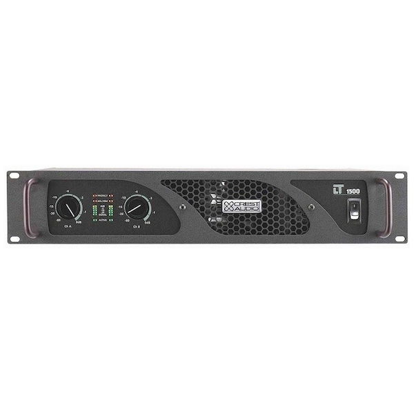 Crest Audio 1800 Watts at 4 Ohms bridged Two Channel Professional Amplifier - LT1500
