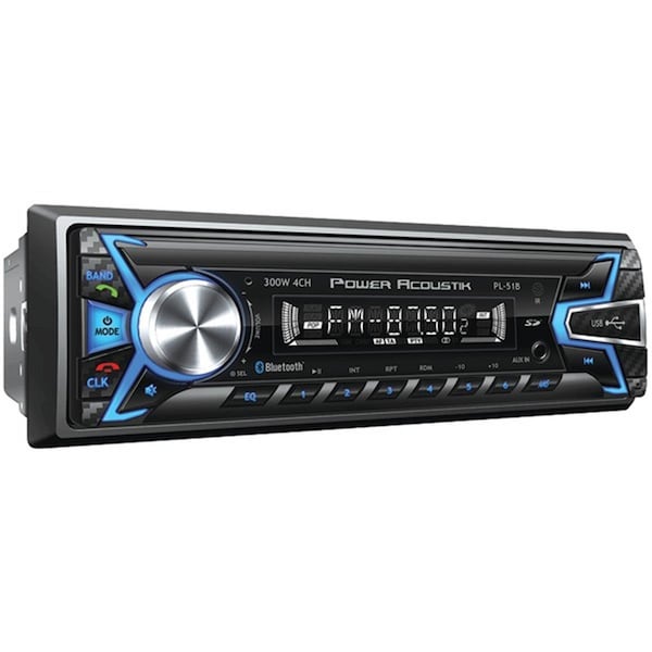 Power Acoustik Single-DIN In-Dash Digital Audio Receiver with Bluetooth , Detachable Face - Black - PO392278