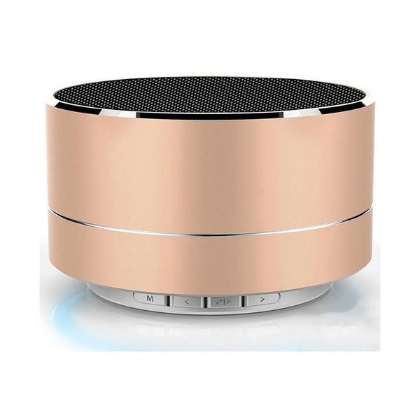 Compucessory Speaker, Wireless, 120 Grams, 2-3/4inx1-7/10in, Gold - CCS15164