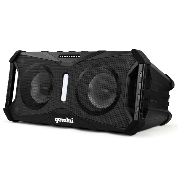 Gemini SoundSplash Dual 8" 400-Watt Floating Bluetooth  Wireless Rechargeable Speaker  LED Party Lighting - SOSP-8BLK