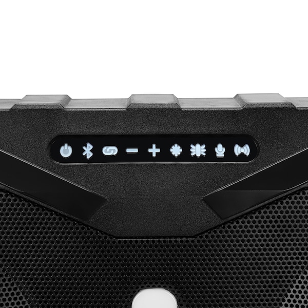 Gemini SoundSplash Dual 8" 400-Watt Floating Bluetooth  Wireless Rechargeable Speaker  LED Party Lighting - SOSP-8BLK