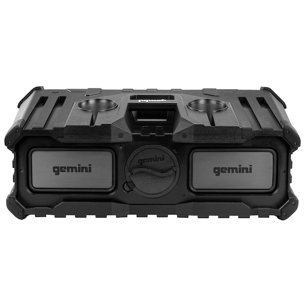 Gemini SoundSplash Dual 8" 400-Watt Floating Bluetooth  Wireless Rechargeable Speaker  LED Party Lighting - SOSP-8BLK