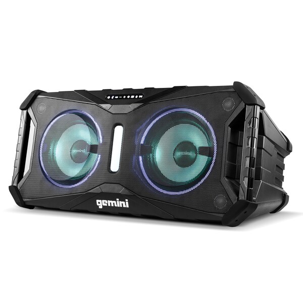 Gemini SoundSplash Dual 8" 400-Watt Floating Bluetooth  Wireless Rechargeable Speaker  LED Party Lighting - SOSP-8BLK
