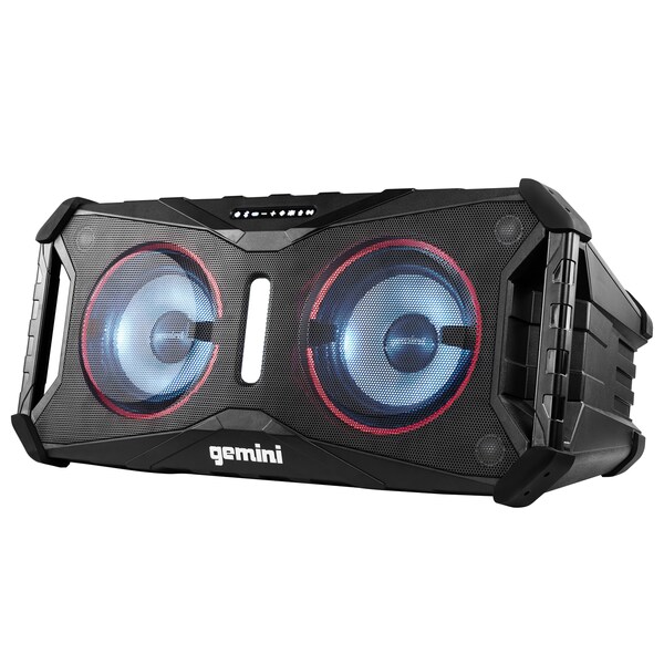 Gemini SoundSplash Dual 8" 400-Watt Floating Bluetooth  Wireless Rechargeable Speaker  LED Party Lighting - SOSP-8BLK