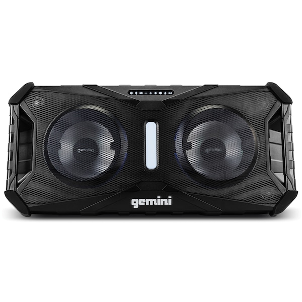 Gemini SoundSplash Dual 8" 400-Watt Floating Bluetooth  Wireless Rechargeable Speaker  LED Party Lighting - SOSP-8BLK