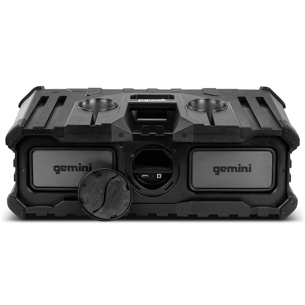Gemini SoundSplash Dual 8" 400-Watt Floating Bluetooth  Wireless Rechargeable Speaker  LED Party Lighting - SOSP-8BLK