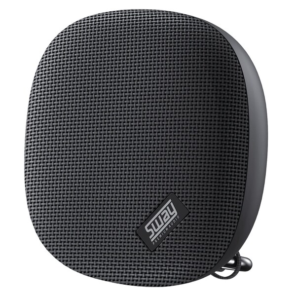 Sway Splash Extreme Mini Waterproof Bluetooth Speaker Black - SWAY-SPLASH-MINIEXTREME