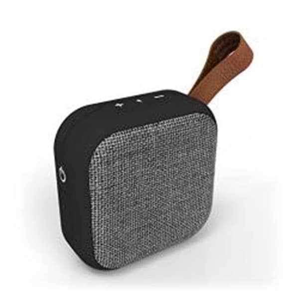 Tzumi Tzumi 5598 Square Mini Waterproof Bluetooth Fabric Speaker; Grey - 5598