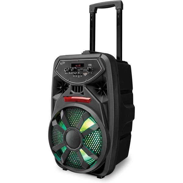 Amped iLive Wireless Tailgate Party Speaker, LED Light Effects, Built-in Rechargeable Battery, Black (ISB3 - ISB380B