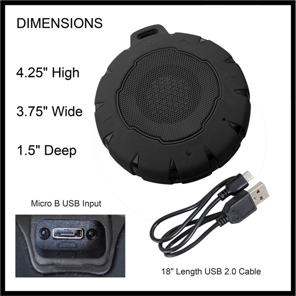 Sportsman Pocket Size Wireless Bluetooth Water Resistant Speaker 2 Pack, 2PK - SPEAKERX7SET