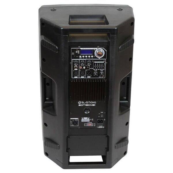 Blastking 1000 Watts 15 inch 2-way Active Loudspeaker w/Mic and Stand - BDT15CMB1