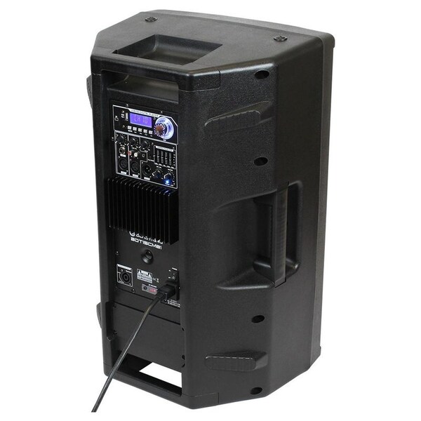 Blastking 1000 Watts 15 inch 2-way Active Loudspeaker w/Mic and Stand - BDT15CMB1