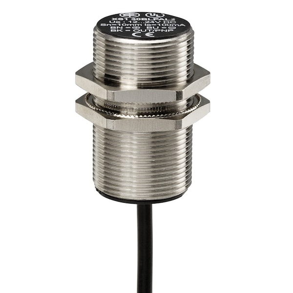 Sensor inductivo XS5 M30-L62mm de latón - XS530BLPAL5 de Telemecanique Sensors.